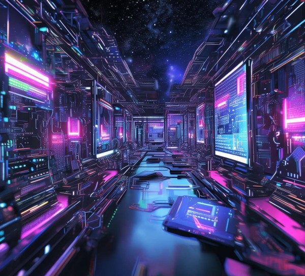 黑科技动态电脑背景图，科技与视觉的完美融合